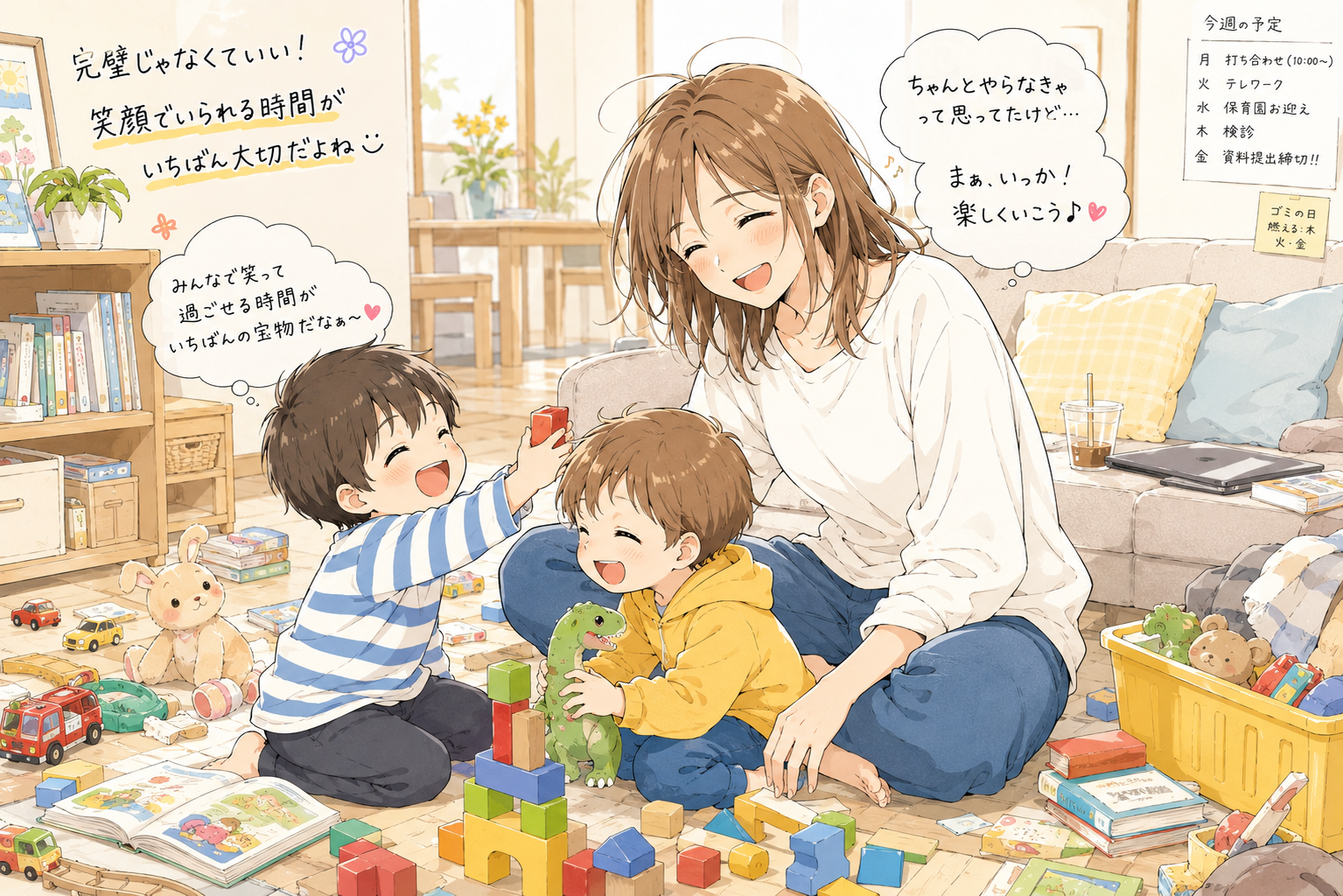 笑顔　大事　お片づけ　福岡